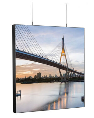 تابلو لایت باکس فریم لس مشکی 12 سانتی